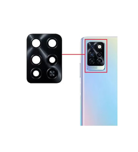 Tkgz Infinix HOTE 10 PRO Arka Kamera Camı Lens Yapışkanlı