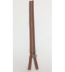 Angel Çanta Aksesuar Başlıklı Fermuar 40 Cm Gümüş Metal Taba
