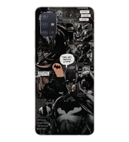 Samsung Galaxy A51 Uyumlu Batman Aesthetic Tasarımlı Şeffaf Telefon Kılıfı