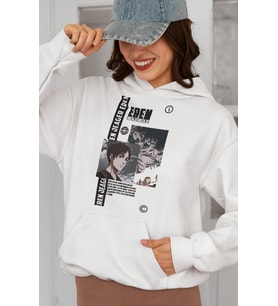 Eren Yeager Attack On Titan Baskılı Unisex Oversize Anime Karakter Hoodie