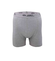 Kısa Paça Likralı Erkek Boxer Gri - 1115A