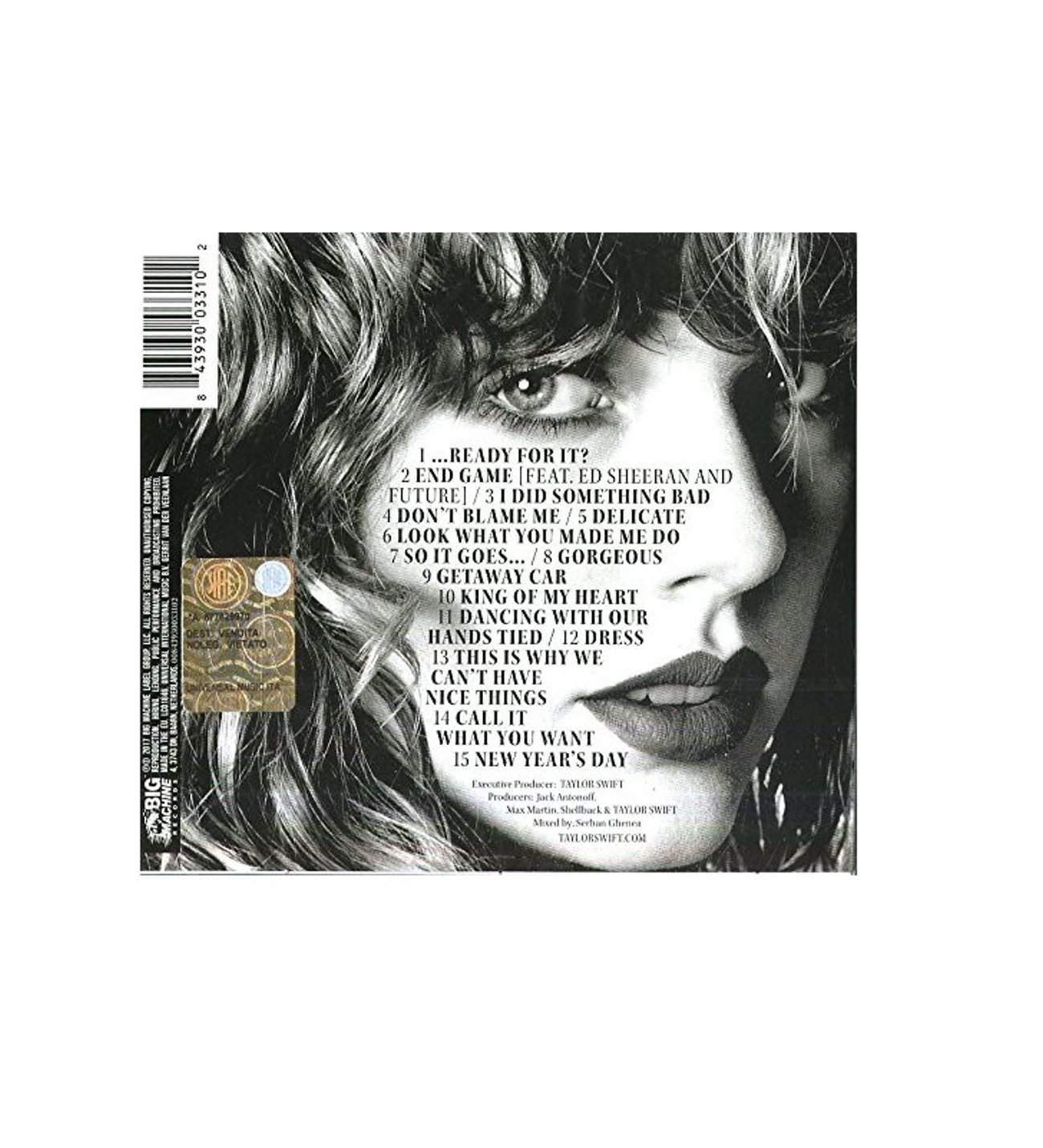 Taylor Swift reputation 特別版 CD付き Taylor Swift Reputation - CD