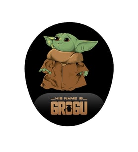 Baby Yoda Grogu Tasarım Bilek DestekliKaymaz Buruşmaz Kırılmaz Mouse Pad