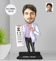 Kişiye Özel Göz  Doktoru Erkek Ahşap Eco Biblo -1