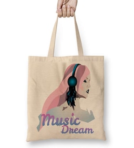 Luka Music Dream Müzik Bez Çanta Uzun Saplı