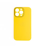 ScHitec Deluxe İphone 14 Pro Max Mat Kılıf Sarı