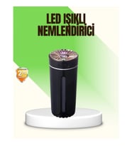 Mey İthalat® LED Işıklı Aromaterapi Hava Nemlendirici Ultrasonik Sessiz Nem Ayarı