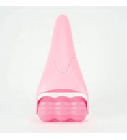 Face Yoga Ice Roller Gua Sha Tırtıklı Yüz Masaj Aparatı Pembe Renk