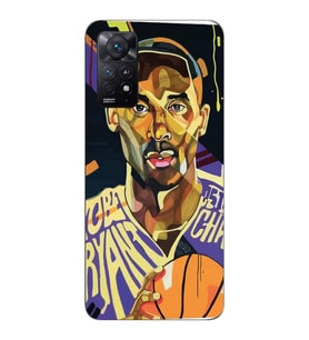 Xiaomi Redmi Note 12 PRO 4G Uyumlu Kobe Bryant Tasarımlı Şeffaf Telefon Kılıfı