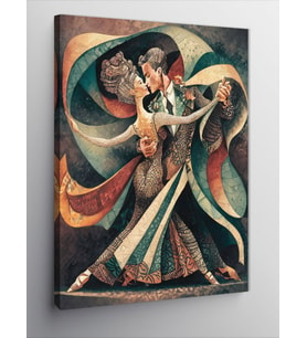 Kanvas Tablo Dans Eden Çift