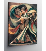 Kanvas Tablo Dans Eden Çift
