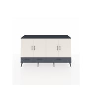 Kronos Konsol 6 Raflı 3 Çekmeceli 4 Kapaklı 176x59x99 Antrasit-Aytaşı/Antrasit