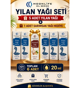MOONLIFE Yılan Yağı 20 ml 5 Adet + Sarımsak Yağı Hediye