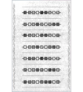 Eliana Home Baskılı, Yıkanabilir Kaymaz Taban Salon Halısı LNA0129-SD1014 100x150 cm (Beyaz)