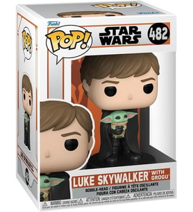 Funko Pop Star Wars Luke Skywalker With Grogu 482 (Çok Renkli)