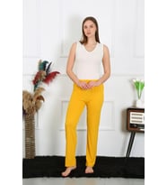Akbeniz Kadın Pamuk Penye Tek Alt Pijama Sarı 27513