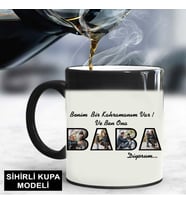 Kişiye Özel Kahraman Baba Sihirli Kupa Bardak (STD)