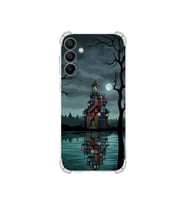 PrintiFy Samsung Galaxy A15 ile Uyumlu Simya Serisi Gölge Ve Cam Tasarımlı Uv Baskılı Köşe Korumalı Antişok Kılıf