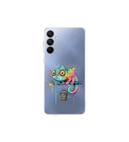 Samsung Galaxy A17 ile Uyumlu Splash Bukalemun Tasarımlı Şeffaf Silikon Kılıf