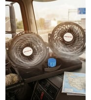 12v Oto Fan Çakmaklık Girişli Ayarlanabilir Başlıklı Araç Vantilatörü
