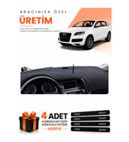 AUDI Q7 (2005-2015) Uyumlu Torpido Koruma Örtüsü Oto Kılıfı - Siyah