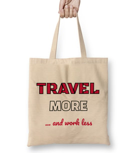 Travel More & Work Less for Travelers Bez Çanta Uzun Saplı