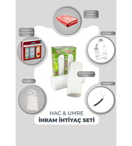 Erkek Hac Umre İhram İhtiyaç Seti SET02 (Beyaz)