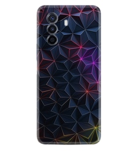 Huawei Nova Y70 Y90 Nova 9 SE  Kılıf Desemli Silikon Renkli Prizmalar 1783