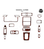 Meriç® Toyota Camry Ön Torpido Kaplama Maun 17 Parça 2000-2002 (Maun)
