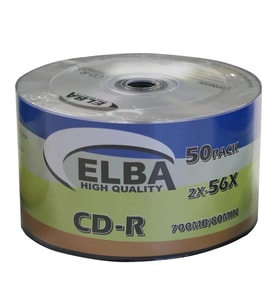 Elba CD-R 700MB-80MIN 56x 50li Shrink