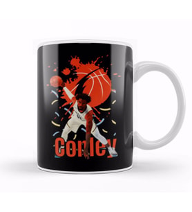 Mikal Bridges Mikal Bridges Vintage Art   Legend Basketball Gift Kupa Bardak Porselen