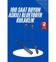 100Saat Uyumlu Bluetooth Kulaklık Kablolu ANC Özellikli Kulaklık