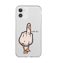 Iphone 11 Uyumlu Duck You Tasarımlı Şeffaf Telefon Kılıfı