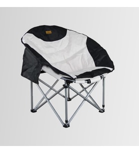 Madfox Moonchair Deluxe Katlanır Kamp Sandalyesi Siyah/Gri