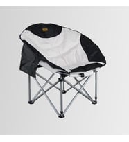 Madfox Moonchair Deluxe Katlanır Kamp Sandalyesi Siyah/Gri