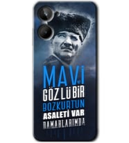 Realme 10 4G Kılıf HD Desen Baskılı Kılıf - Bozkurt Atatürk