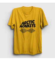 Presmono Unisex Sarı Cover Arctic Monkeys T-Shirt 12743tt (Sarı)