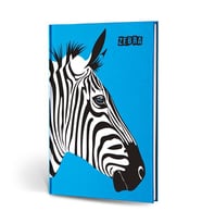 Hayvan Figürlü Dokulu Defter Çizgili Zebra