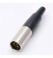 Mini Canon XLR 3 Pin Erkek Jack Fiş 10X47mm