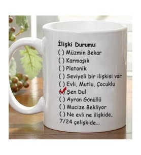 Kişiye Özel İlişki Durumu Kupa