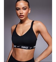 Indy Med Dri-Fit Orta Destekli Kadın Siyah Antrenman Sporcu Sütyeni
