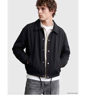 LC WAIKIKI Siyah Loose Fit Erkek Ceket