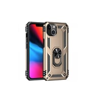 iPhone 14 Kılıf Sofya Yüzüklü Silikon Kapak - Gold