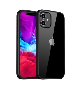 BİKAPAK ELİT SHINE IPHONE 12 MINI KAPAK (Siyah-Siyah)