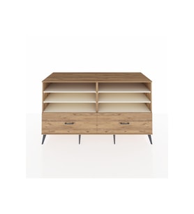 Kronos Konsol 6 Raflı 2 Çekmeceli  176x59x99 Çam-Aytaşı/Çam