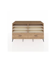 Kronos Konsol 6 Raflı 2 Çekmeceli  176x59x99 Çam-Aytaşı/Çam