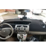 2003-2009 Modellerine Uygun Renault Scenic Torpido Koruma Halısı Siyah Kenar Renk Siyah