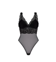 Gloria Essential Siyah Dantelli Kadın Body