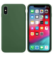 Apple iPhone X İçi Kadife Silikon Kılıf Yeşil