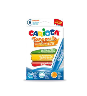 Carioca Temperello Stick Poster Boyama Kalemi 6 Renk 